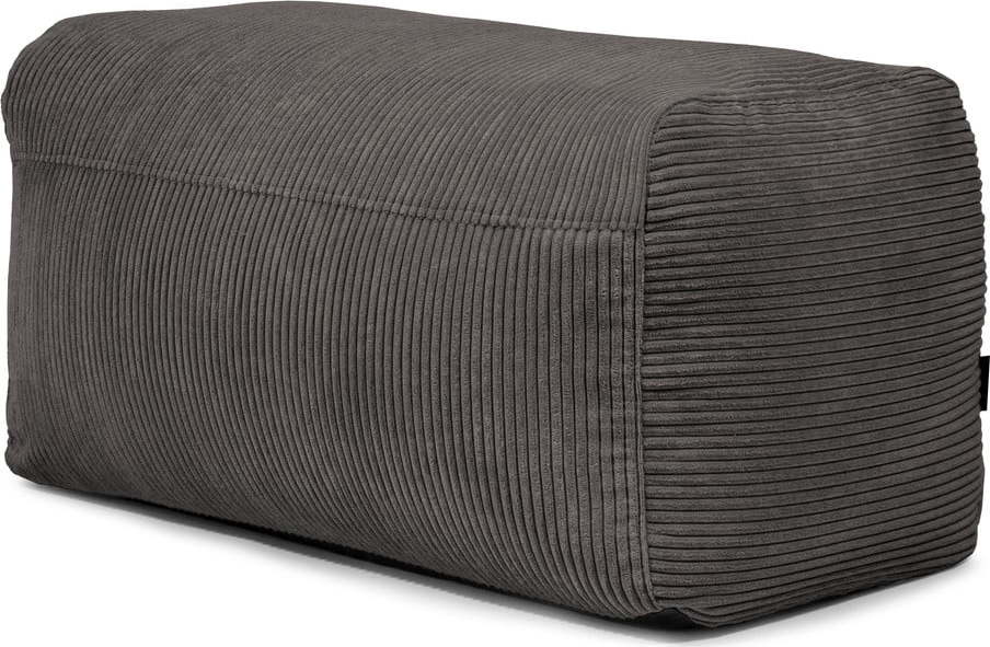 Tmavě šedý manšestrový sedací vak Plus 100 Lounge – SLOWDOWN SLOWDOWN