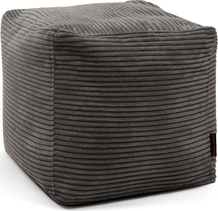 Tmavě šedý manšestrový sedací vak Up! MooG – SLOWDOWN SLOWDOWN