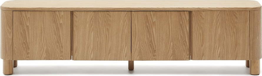 TV stolek v dekoru jasanu v přírodní barvě 200x52x40 cm Salaya – Kave Home Kave Home