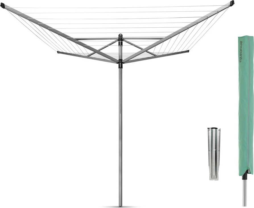 Venkovní sušák na prádlo ve stříbrné barvě 60 m Lift-O-Matic – Brabantia Brabantia