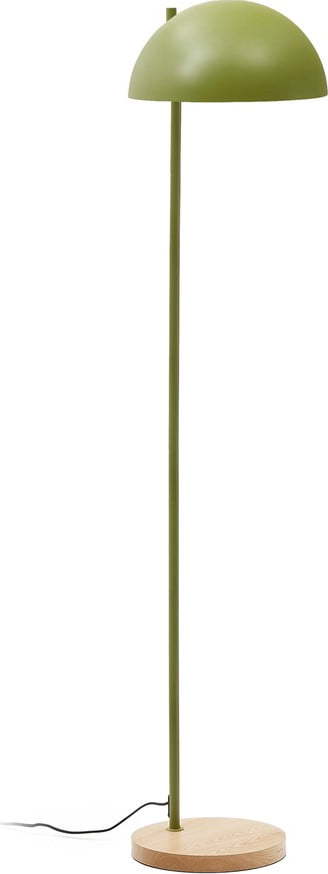 Zelená/v přírodní barvě stojací lampa s kovovým stínidlem (výška 150 cm) Catlar – Kave Home Kave Home