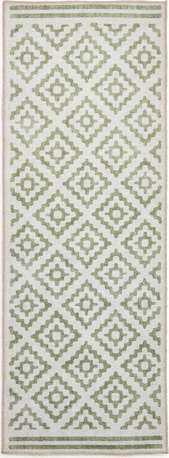 Zelený pratelný běhoun 76x230 cm Coral Green – Think Rugs Think Rugs