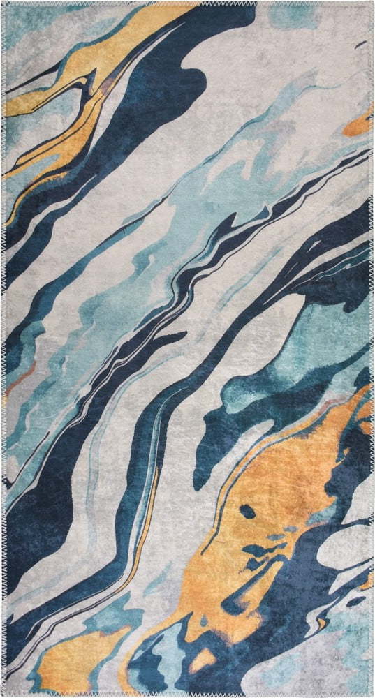 Žlutý/modrý pratelný koberec 120x180 cm Colors of Joy – Vitaus Vitaus