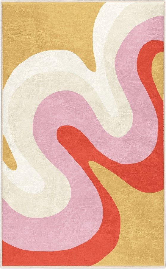 Žlutý/růžový pratelný koberec 160x230 cm Raspberry Creamsicle – Mila Home Mila Home