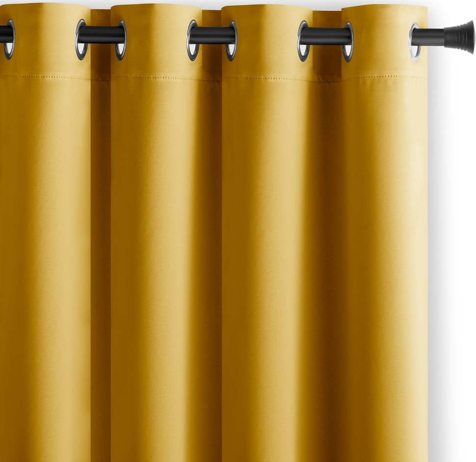 Žlutý zatemňovací závěs 140x175 cm Eyelets – Restilo Restilo