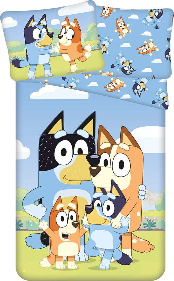 Bavlněné dětské povlečení na jednolůžko 140x200 cm Bluey – Jerry Fabrics Jerry Fabrics