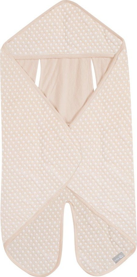 Béžová bavlněná dětská zavinovačka do autosedačky 73x82