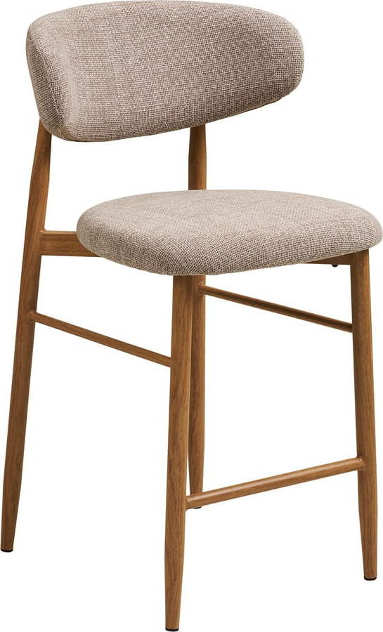 Béžová/v přírodní barvě čalouněná barová židle (výška sedáku 65 cm) Levanto – House Nordic House Nordic