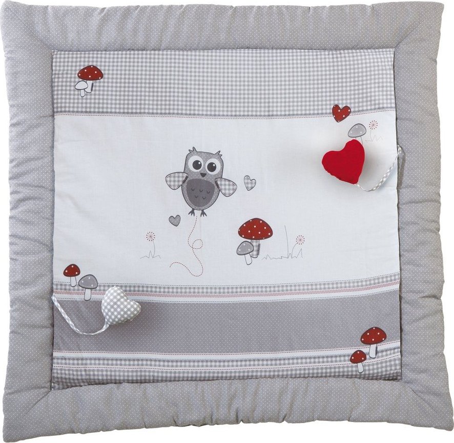 Bílá/šedá dětská hrací podložka 100x100 cm Adam & Eule – Roba Roba