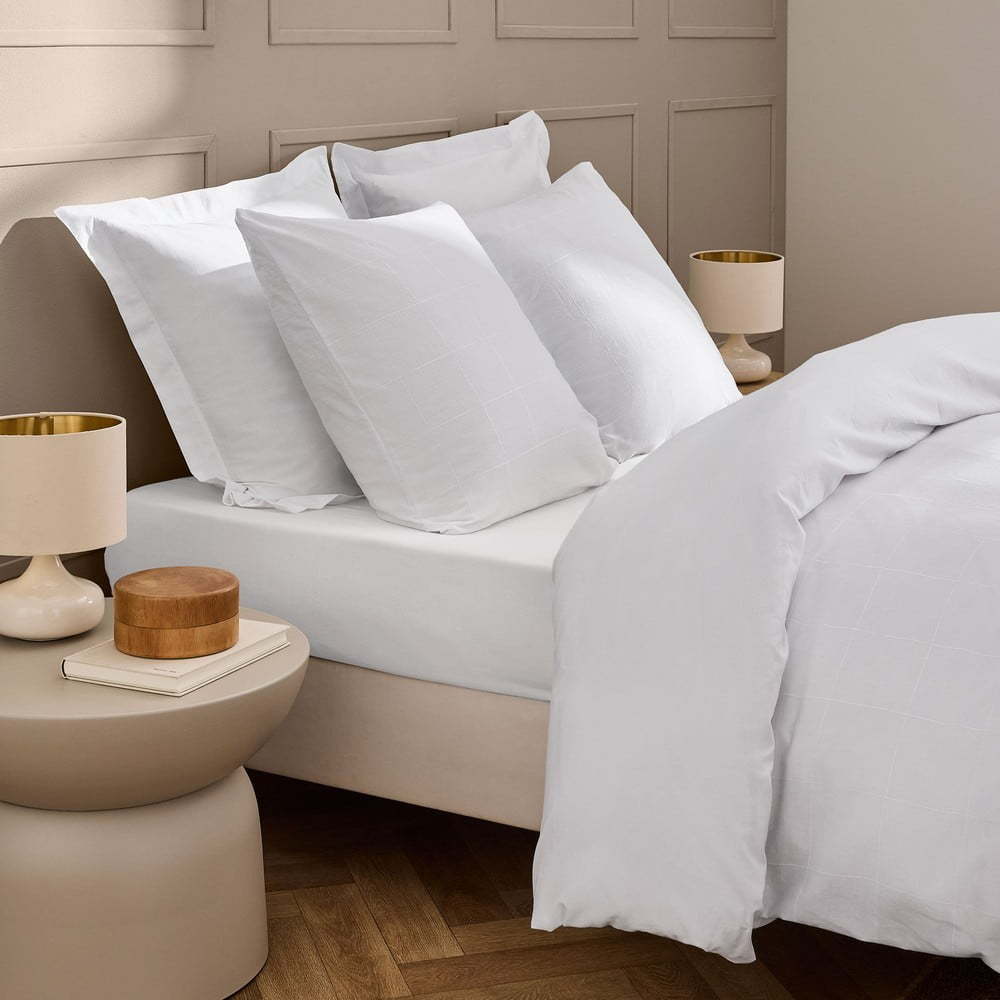 Bílé prostěradlo 140x190 cm Linella – douceur d'intérieur Douceur d intérieur