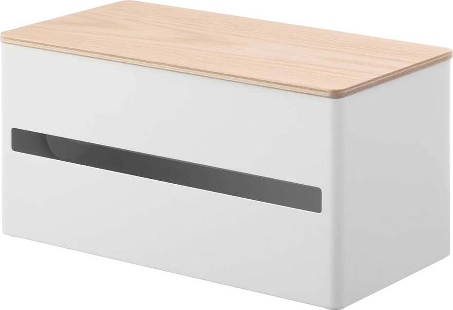 Bílý kovový stojan na papírové utěrky Rin – YAMAZAKI YAMAZAKI