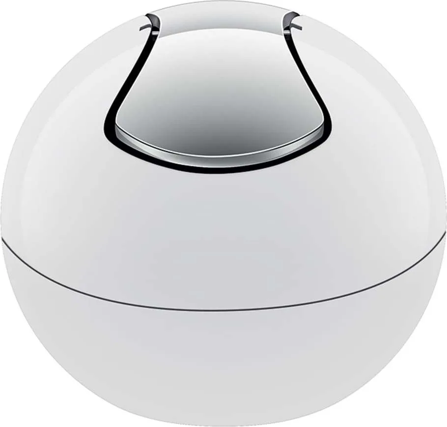 Bílý plastový odpadkový koš 1 l Bowl – Spirella