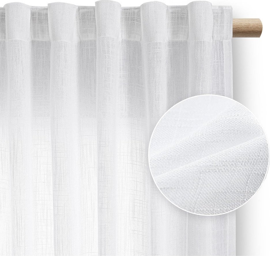 Bílý závěs 140x250 cm Valeta – Restilo Restilo