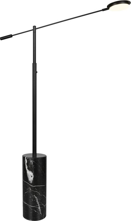 Černá LED stojací lampa (výška 145 cm) Fiore – Trio Select Trio Select
