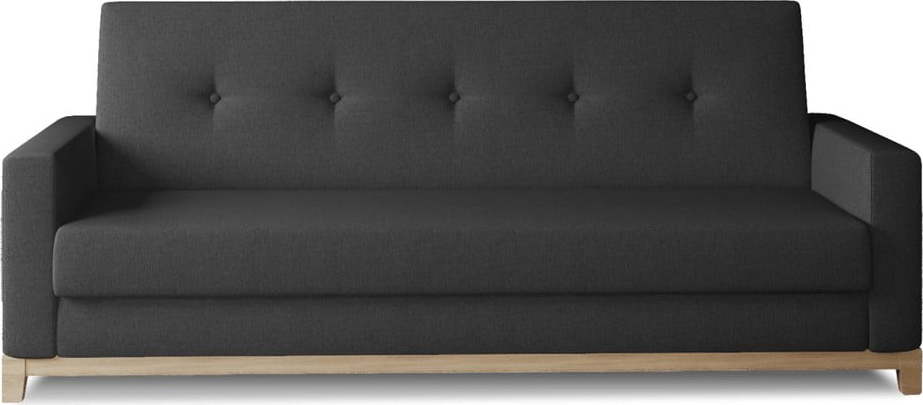 Černá rozkládací/s úložným prostorem pohovka 216 cm Selene – ELTAP ELTAP