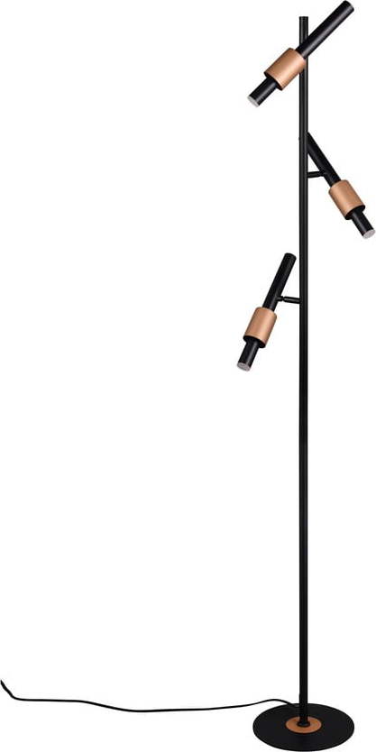Černá/v bronzové barvě LED stojací lampa (výška 150 cm) Ikaris – Trio Select Trio Select