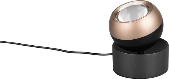 Černá/v bronzové barvě LED stolní lampa (výška 14 cm) Orbit – Trio Select Trio Select