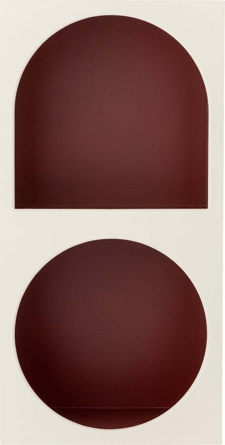 Červená/bílá nástěnná knihovna 30x60 cm Graphia – Bloomingville Bloomingville