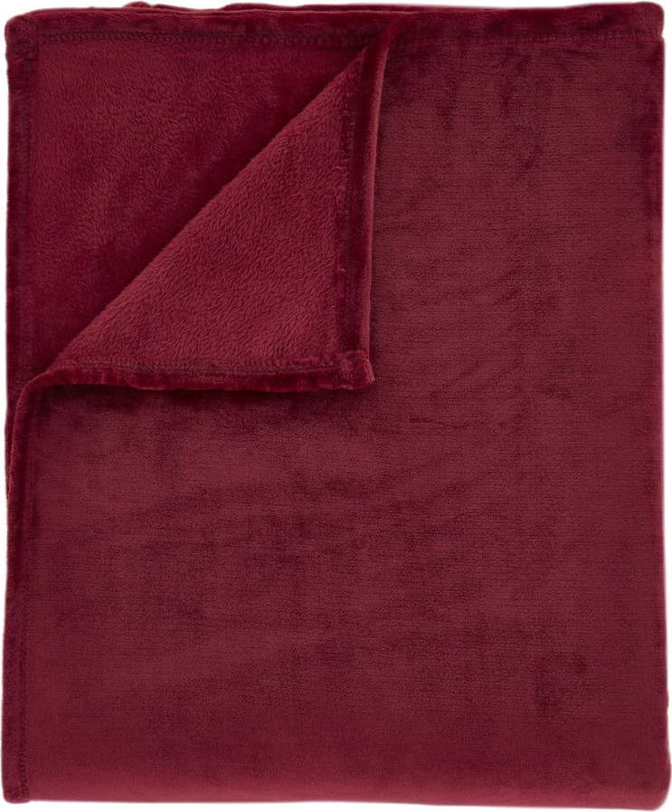 Červená deka z mikroplyše 130x170 cm Raschel Velvet – Catherine Lansfield Catherine Lansfield