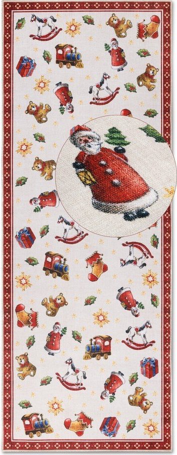 Červený běhoun s vánočním motivem 80x200 cm Red Christmas – Villeroy&Boch Villeroy & boch
