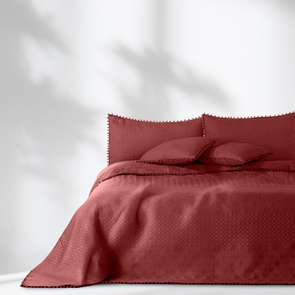 Červený přehoz 170x210 cm Meadore – AmeliaHome Restilo