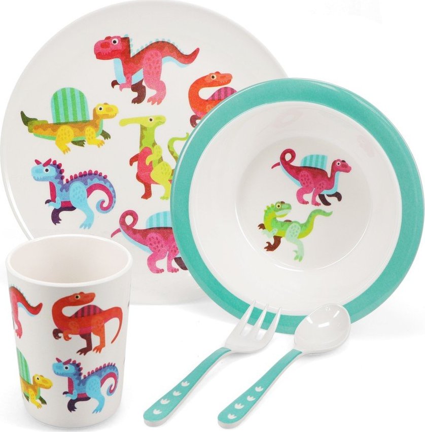 Dětská jídelní sada 5 ks Baby Dinos – Rex London Rex London