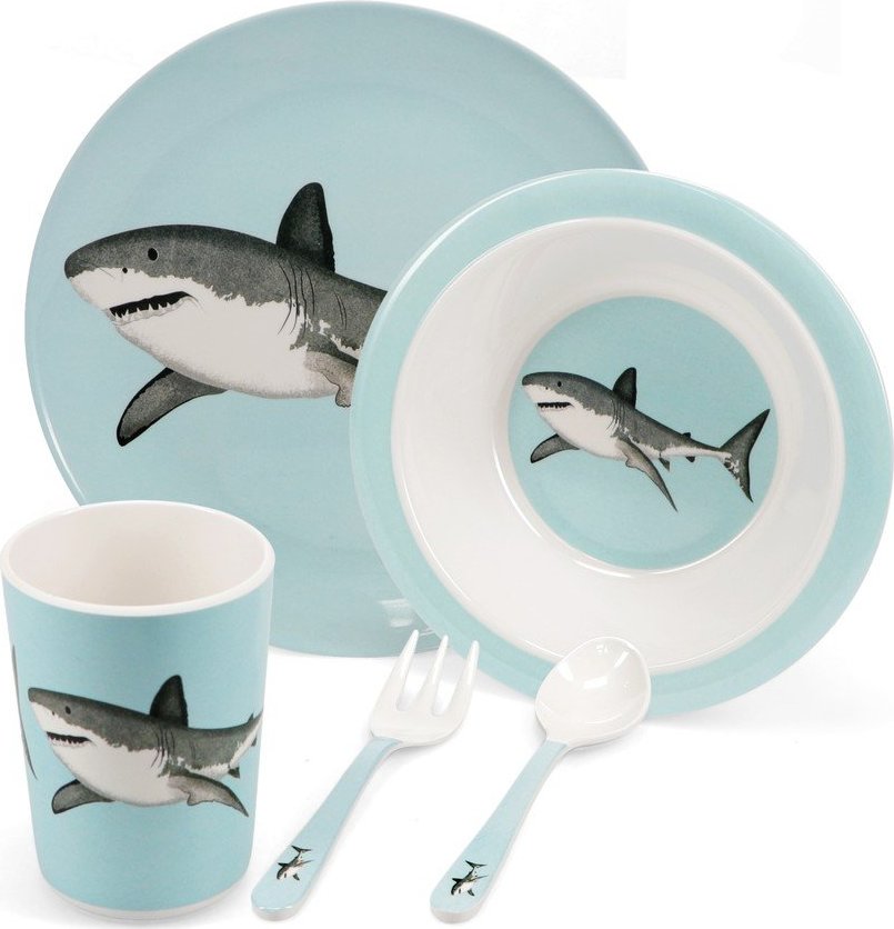 Dětská jídelní sada 5 ks Sharks – Rex London Rex London