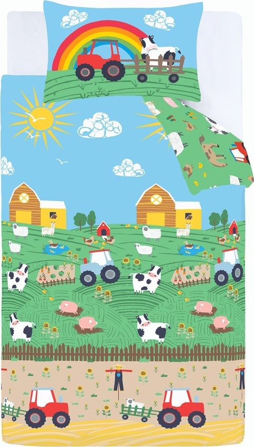 Dětské povlečení do postýlky 120x150 cm Farmyard Animals – Catherine Lansfield Catherine Lansfield