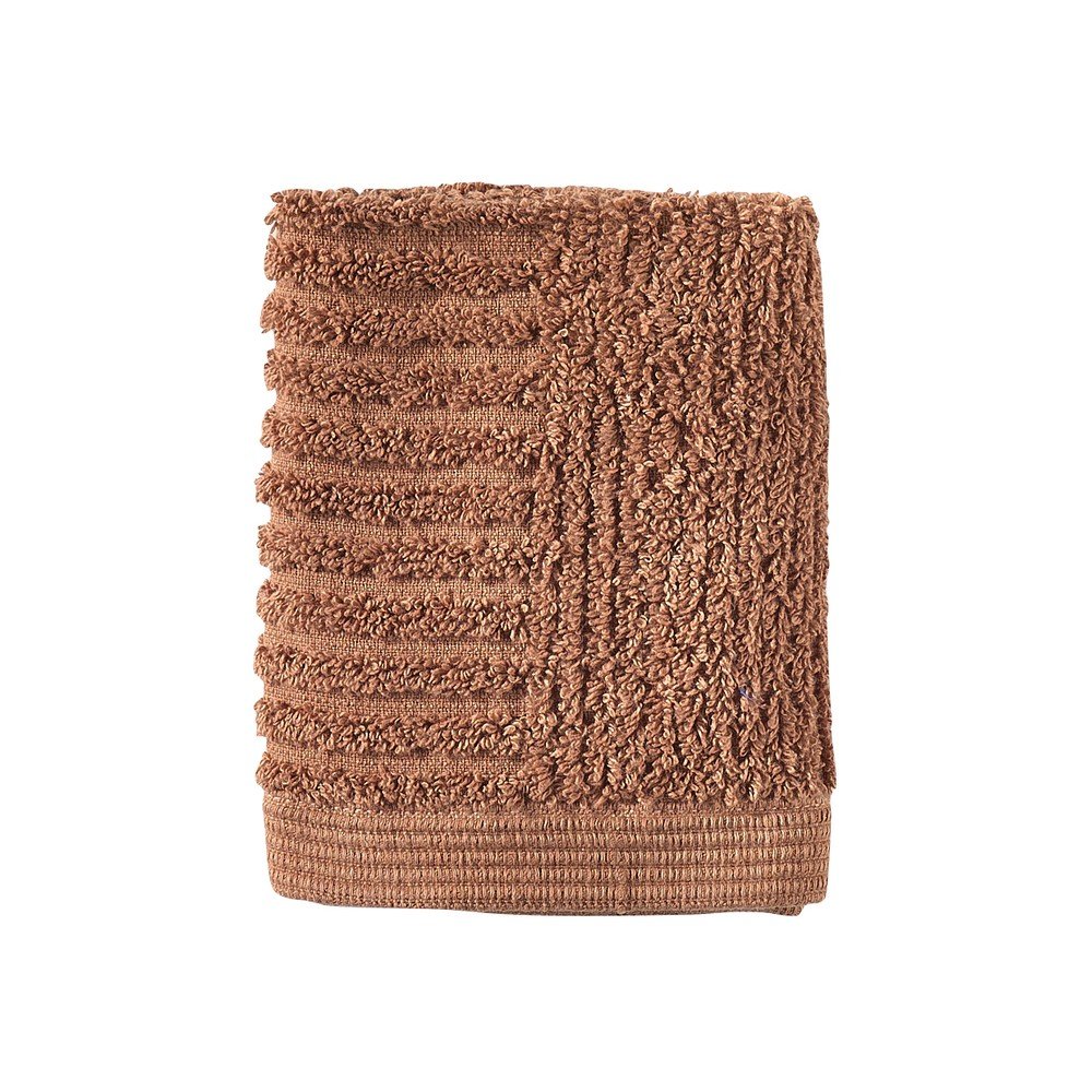 Froté bavlněný ručník v terakotové barvě 30x30 cm Classic – Zone Zone