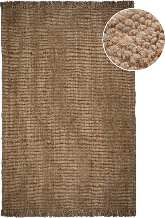 Jutový koberec v přírodní barvě 240x340 cm Jute Boucle – Flair Rugs Flair Rugs