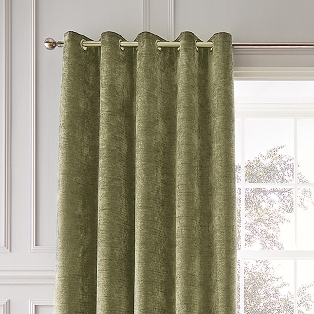 Khaki termo závěsy v sadě 2 ks z žinylky 168x229 cm Selene Luxury Chenille – Hyperion Hyperion