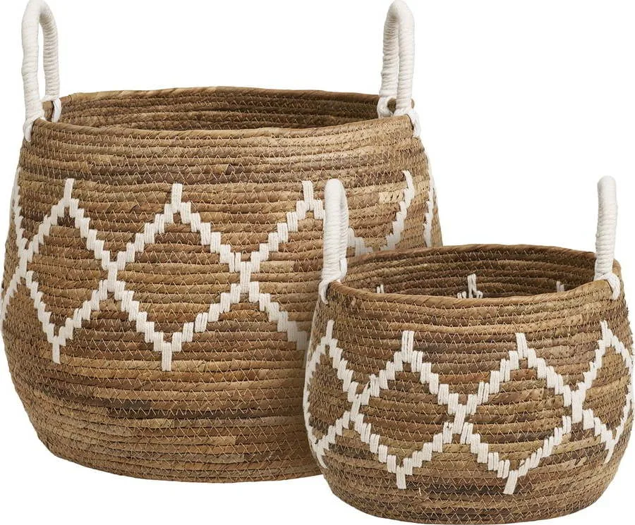Košíky v sadě 2 ks z proutí ø 41x32 cm Altea – House Nordic