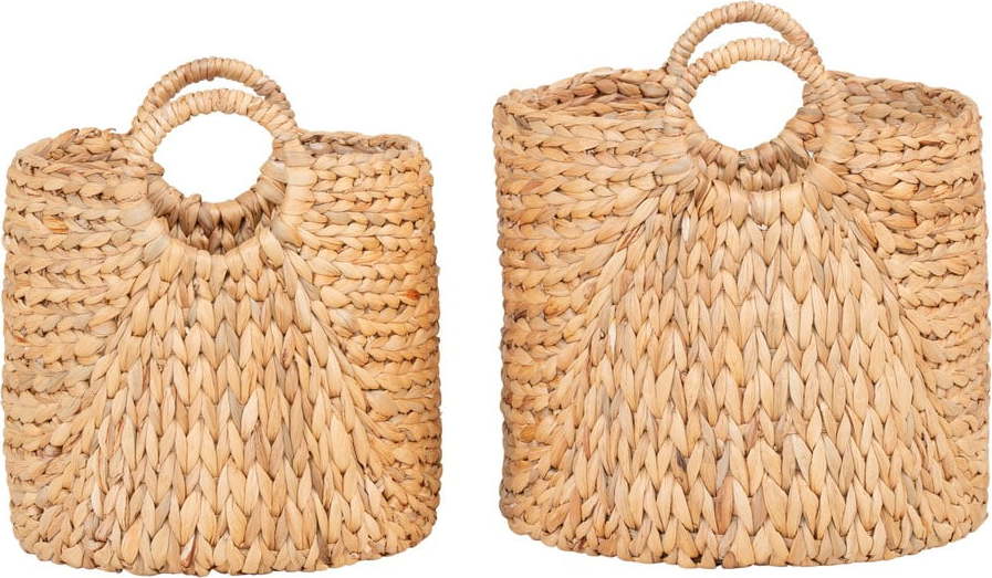 Košíky v sadě 2 ks z vodního hyacintu ø 35x37 cm Passo – House Nordic House Nordic