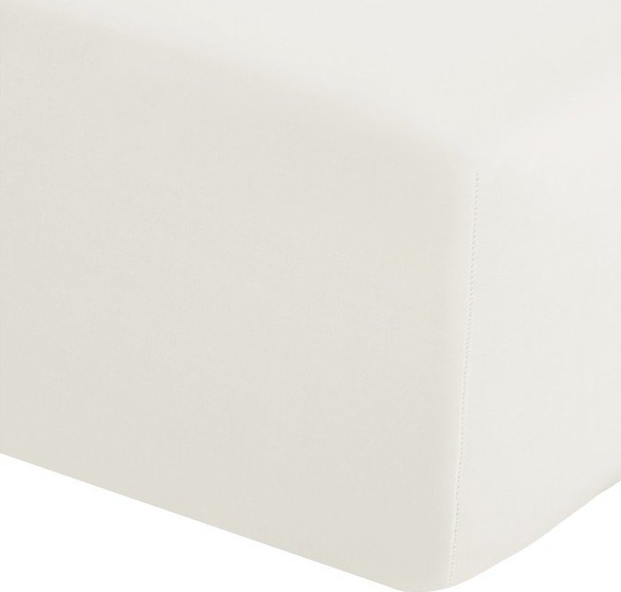 Krémové napínací perkálové prostěradlo 135x190 cm Easy Iron Percale – Catherine Lansfield Catherine Lansfield