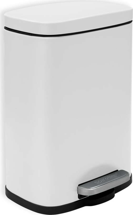 Matně bílý nášlapný ocelový odpadkový koš 5 l Akira – Spirella SPIRELLA
