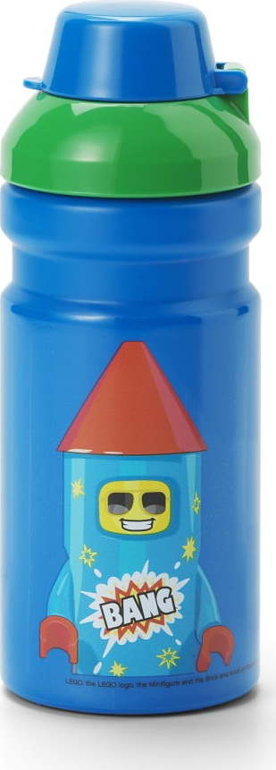 Modrá dětská lahev 390 ml Rocket – LEGO® LEGO