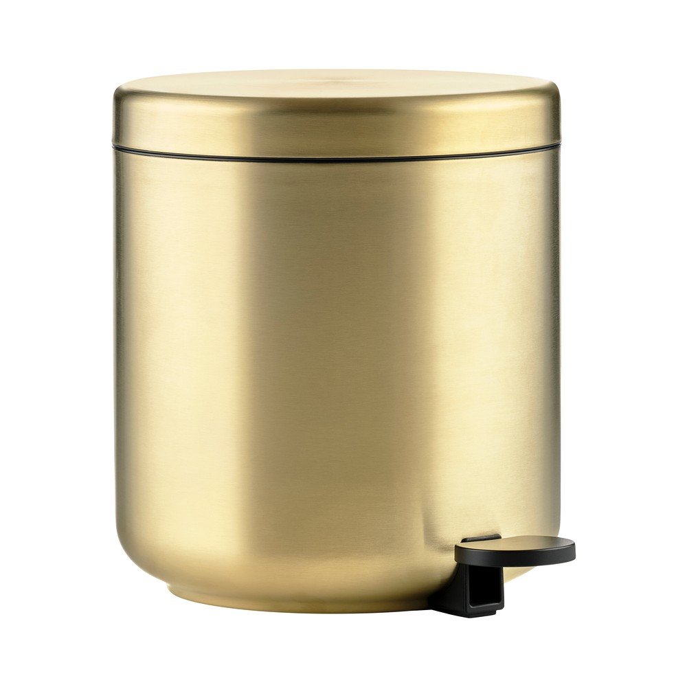 Nášlapný odpadkový koš z nerezové oceli v mosazné barvě 4 l Ume Brass – Zone Zone