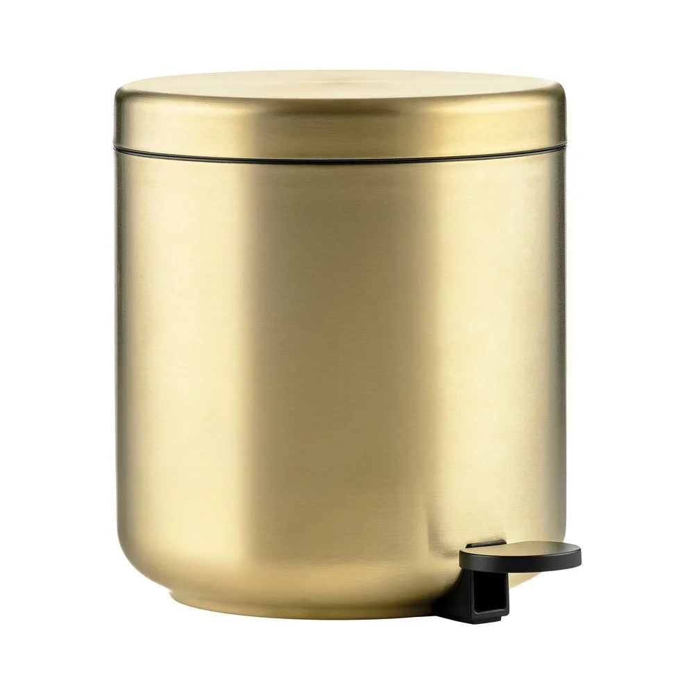 Nášlapný odpadkový koš z nerezové oceli v mosazné barvě 4 l Ume Brass – Zone