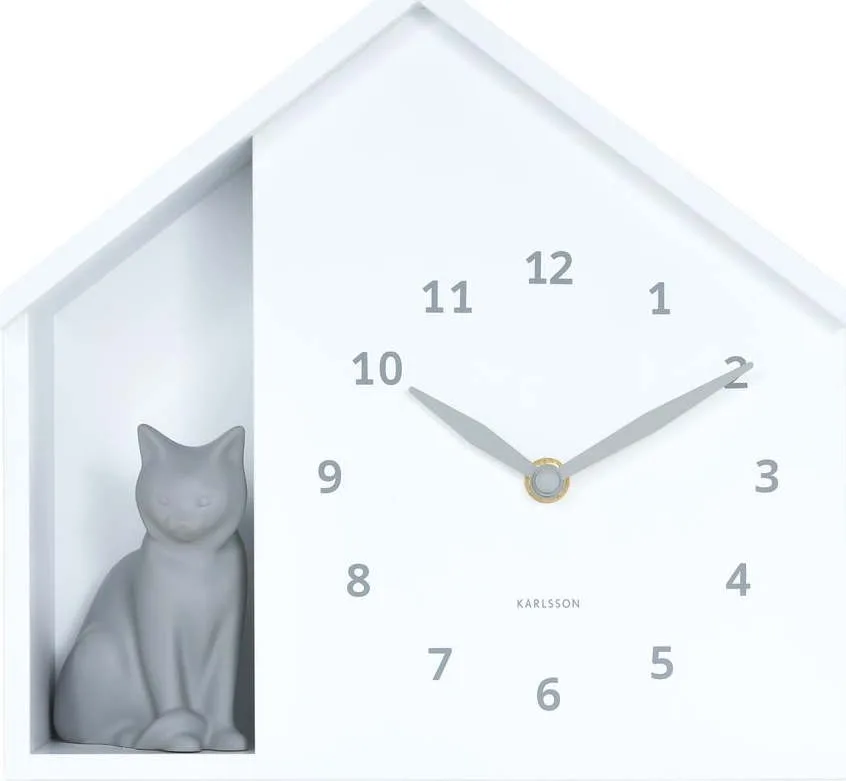Nástěnné hodiny Sitting Cat – Karlsson