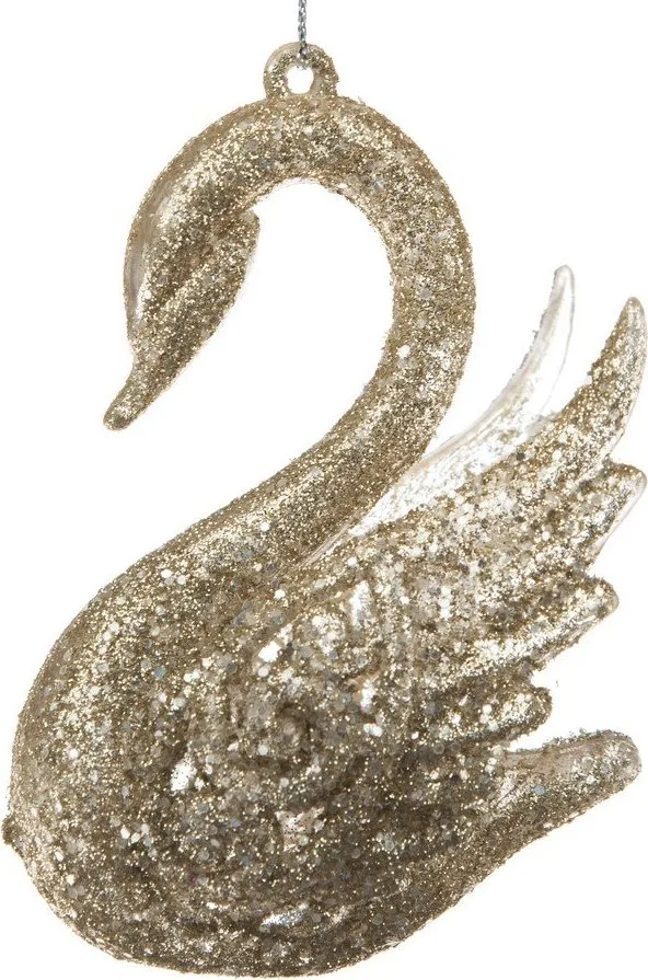 Plastová vánoční ozdoba 10 cm Swan – Dakls