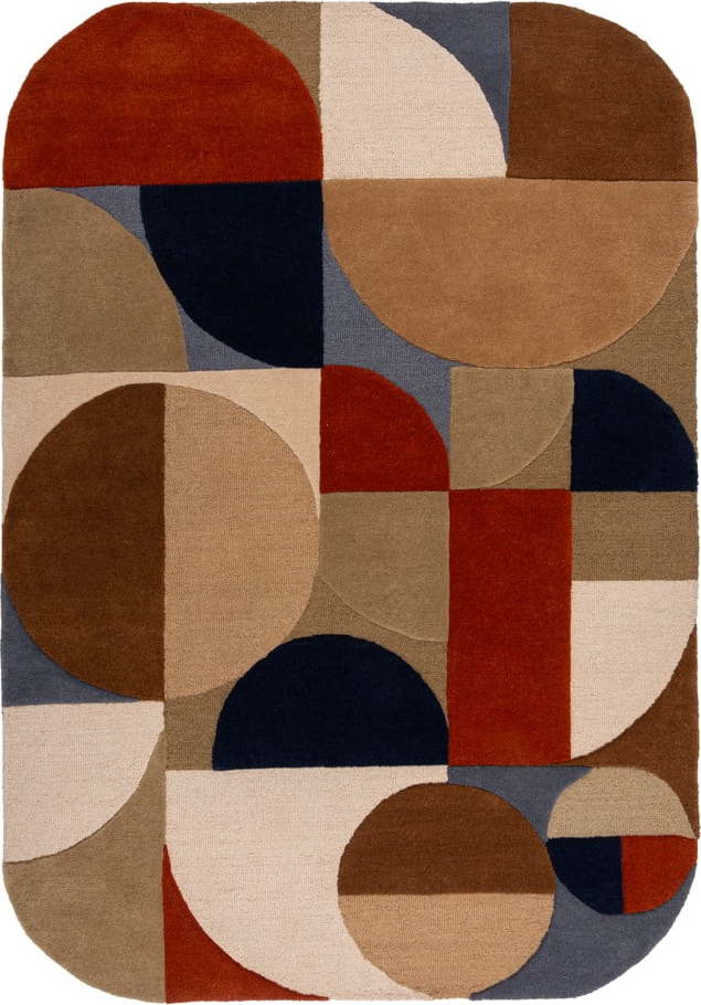 Ručně tkaný vlněný koberec v terakotové barvě 160x230 cm Mia Arch – Flair Rugs Flair Rugs