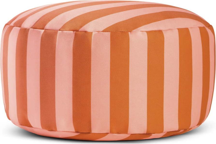 Růžovo-hnědý taburet Stripes – Really Nice Things Really Nice Things