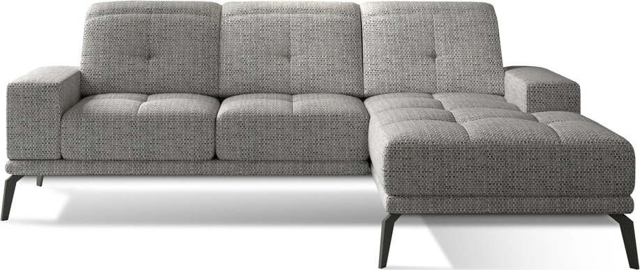 Šedá rohová pohovka (pravý roh/s lenoškou) Torrense – ELTAP ELTAP