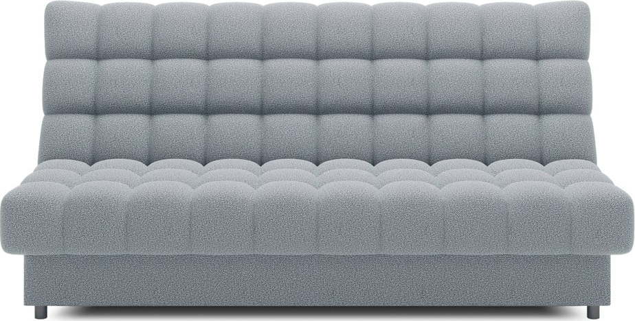 Šedá rozkládací/s úložným prostorem pohovka z textilie bouclé 197 cm Clareta – ELTAP ELTAP