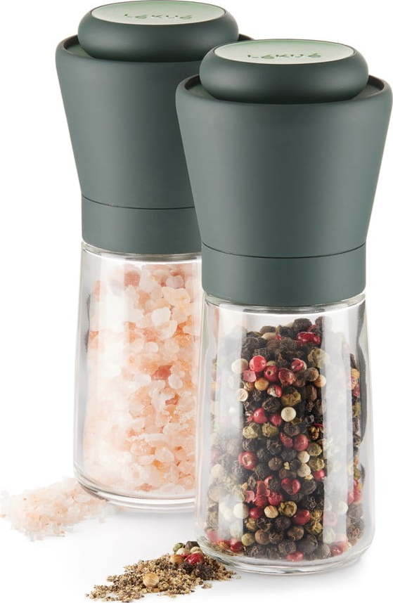 Šedé skleněné mlýnky 2 ks – Lékué LÉKUÉ