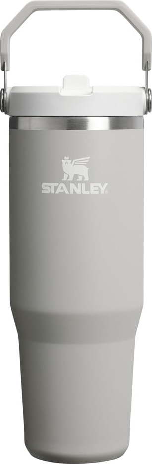 Šedobéžová termoska 890 ml IceFlow Flip Straw 2.0 – Stanley Stanley