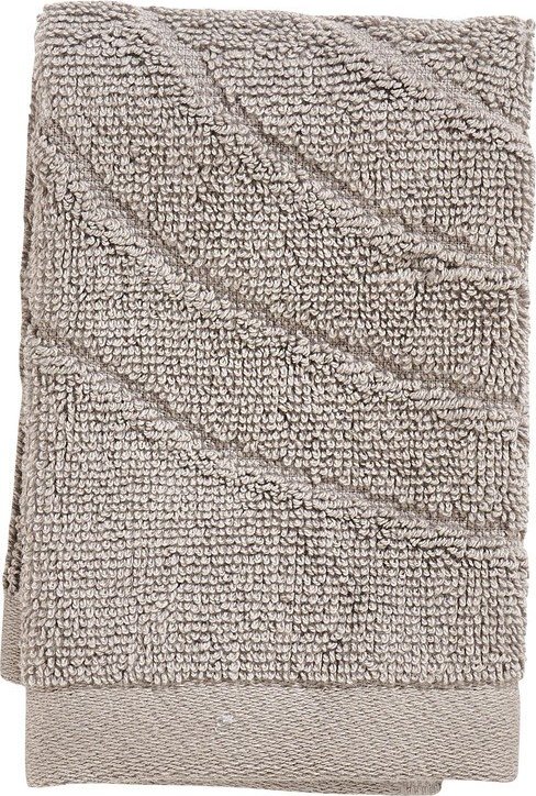 Šedobéžový froté bavlněný ručník 30x30 cm Time – Zone Zone