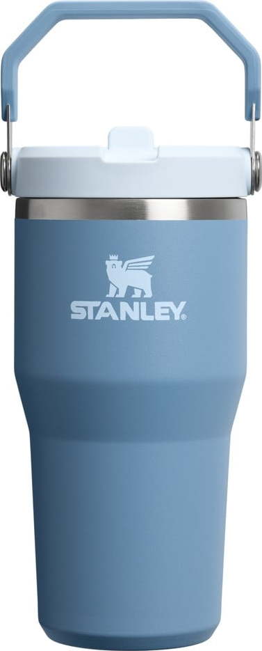 Šedomodrá termoska 600 ml IceFlow Flip Straw 2.0 – Stanley Stanley