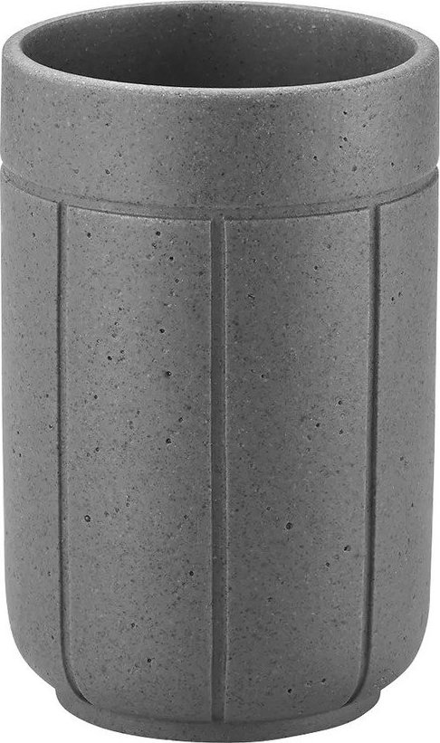 Šedý kelímek na zubní kartáčky z polyresinu Kua – Blomus Blomus