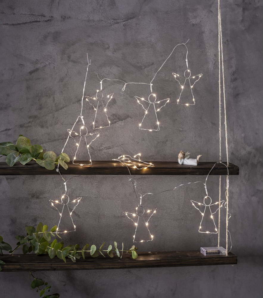 Světelný řetěz počet žárovek 8 ks na baterky délka 175 cm Angela – Star Trading Star Trading